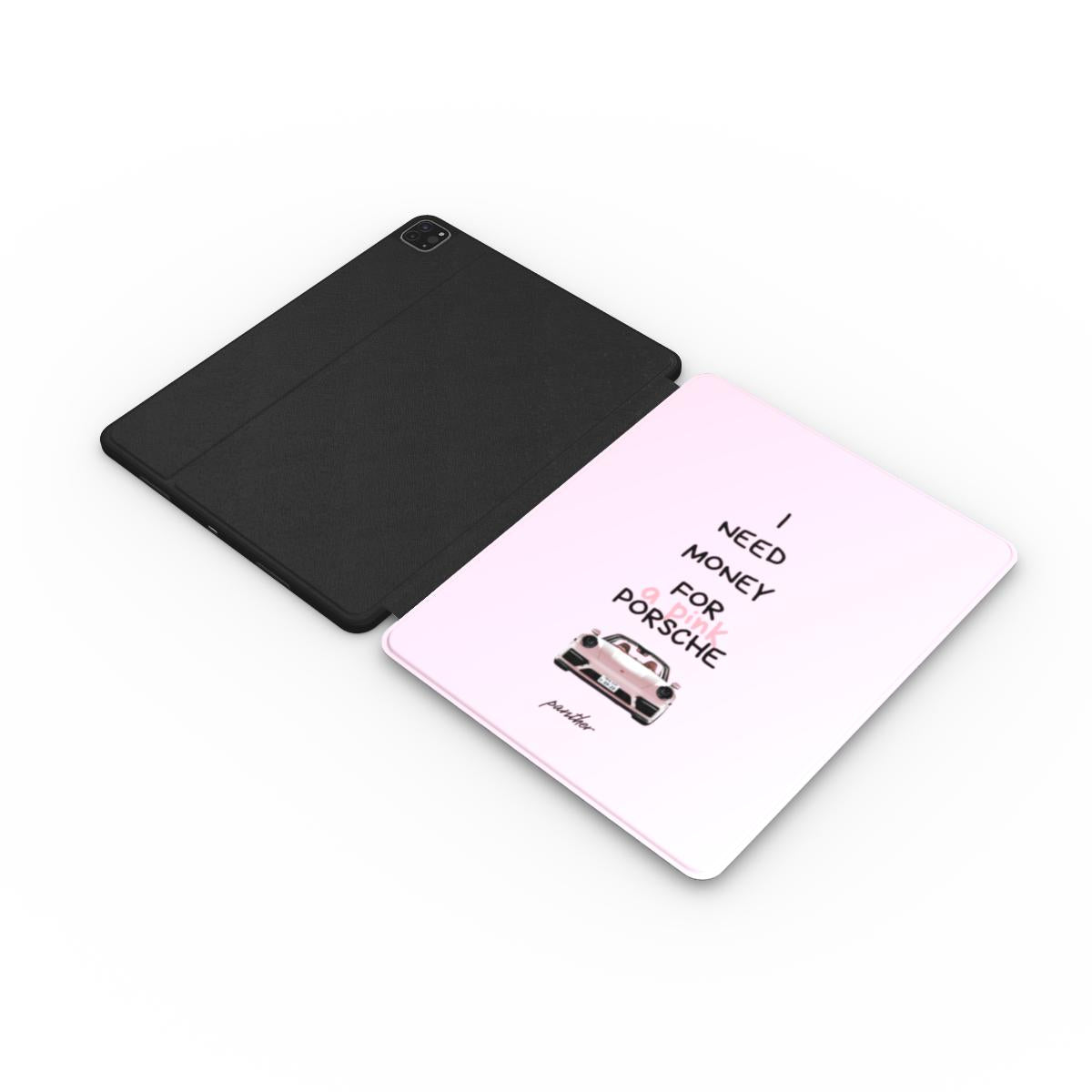 "I Need Money For A Pink Porsche" (Pink) Apple iPad Case